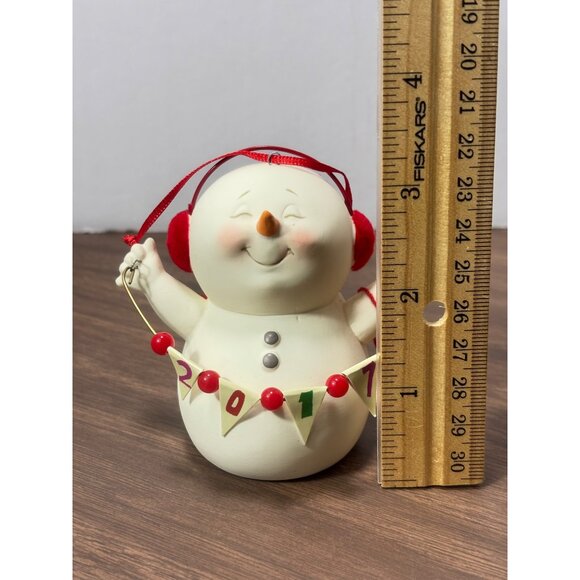 Department 56 Snowpinions 2017 Banner Year Christmas Holiday Ornament - Picture 3 of 4